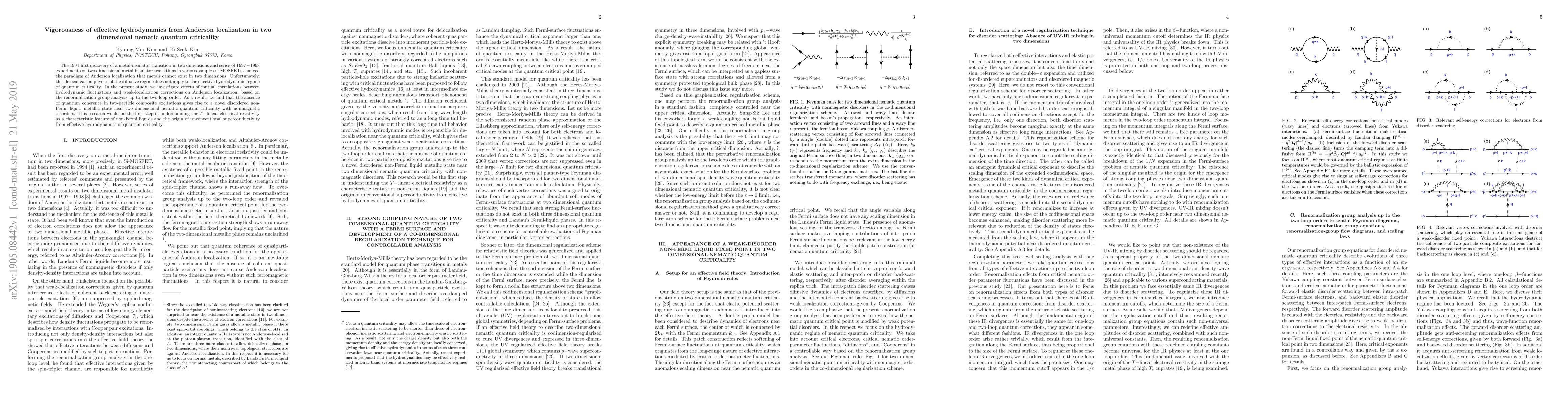 Thumbnail for Existence of a weak-disorder non-Fermi liquid fixed point in the
  hydrodynamic regime of two-dimensional nematic quantum criticality