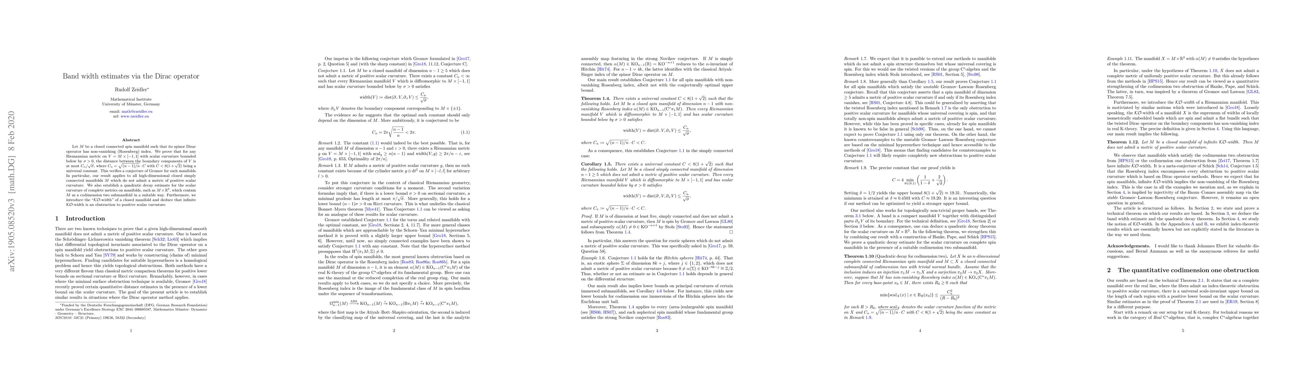 Thumbnail for Band width estimates via the Dirac operator