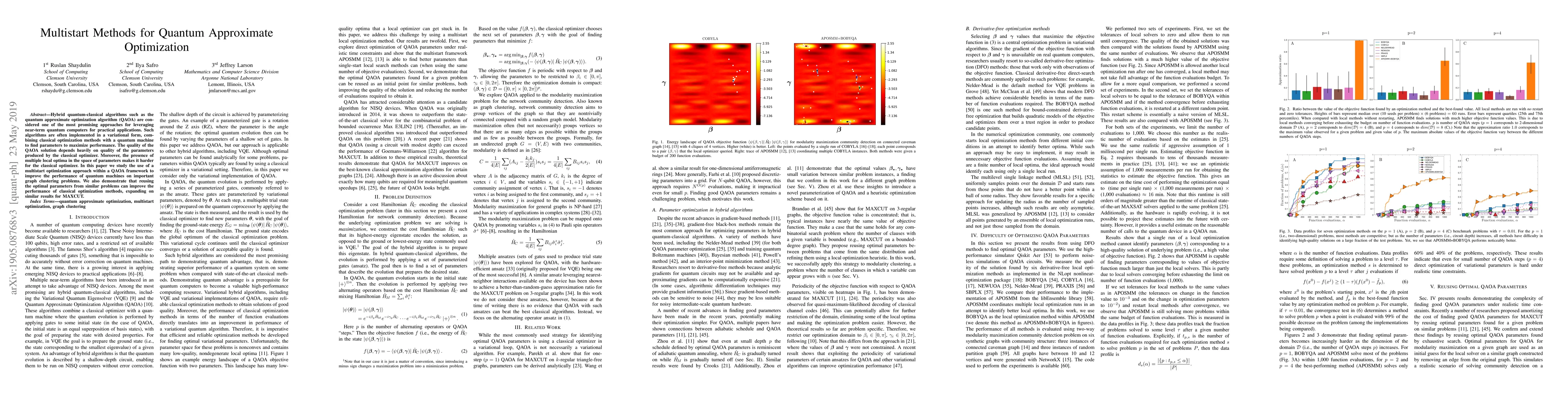 Thumbnail for Multistart Methods for Quantum Approximate Optimization