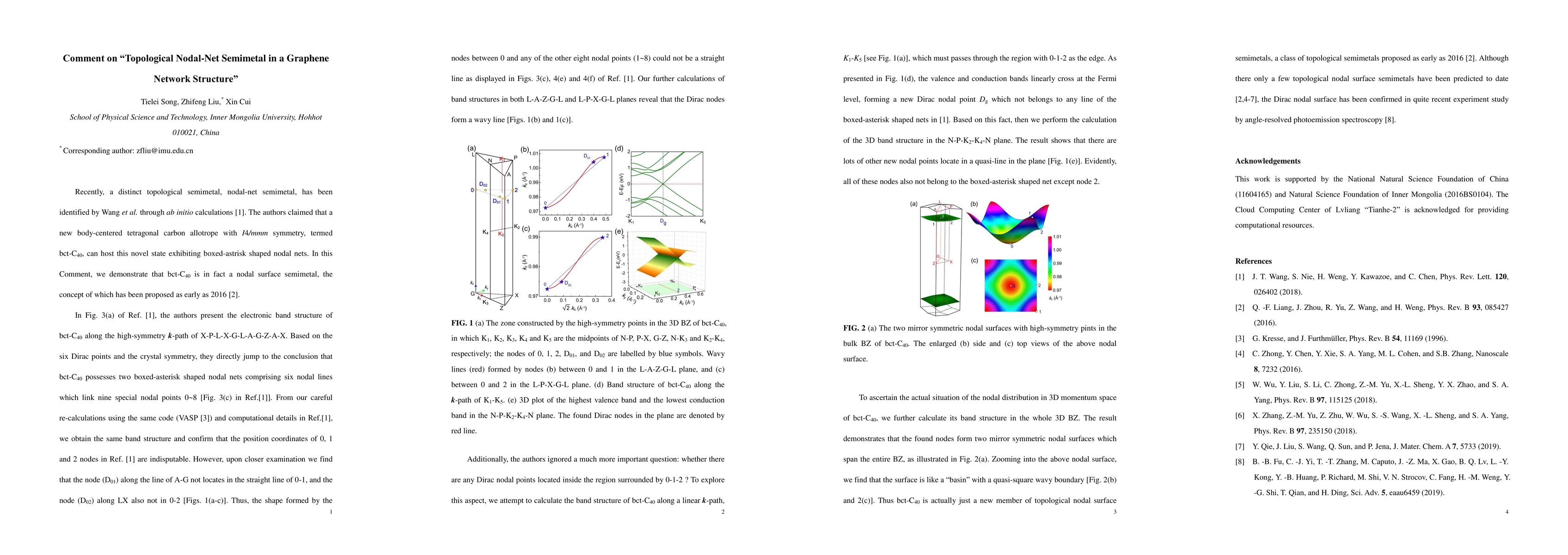 Thumbnail for Comment on "Topological Nodal-Net Semimetal in a Graphene Network
  Structure"