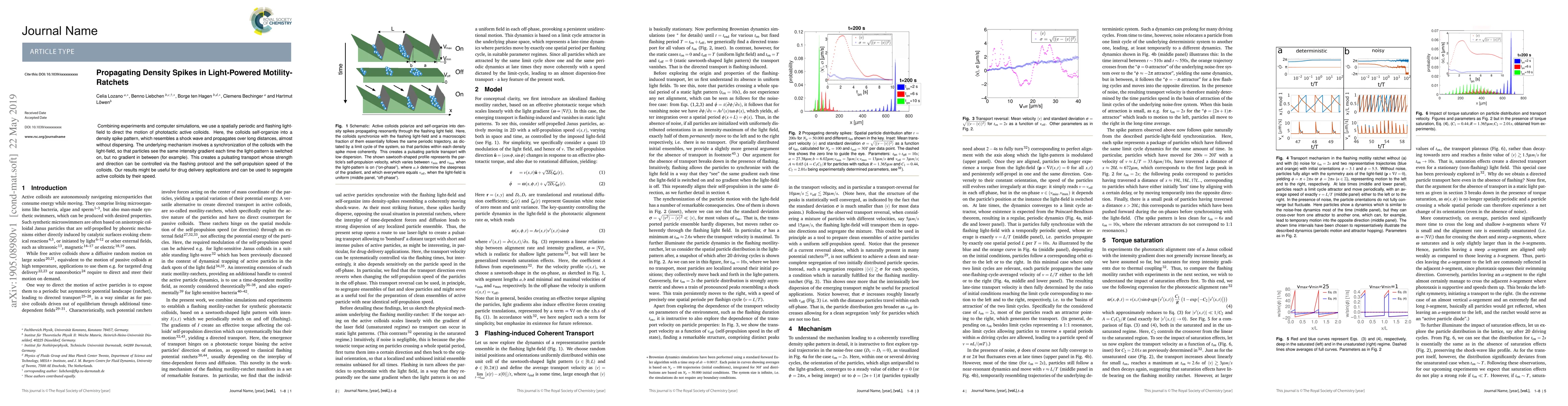 Thumbnail for Propagating Density Spikes in Light-Powered Motility-Ratchets