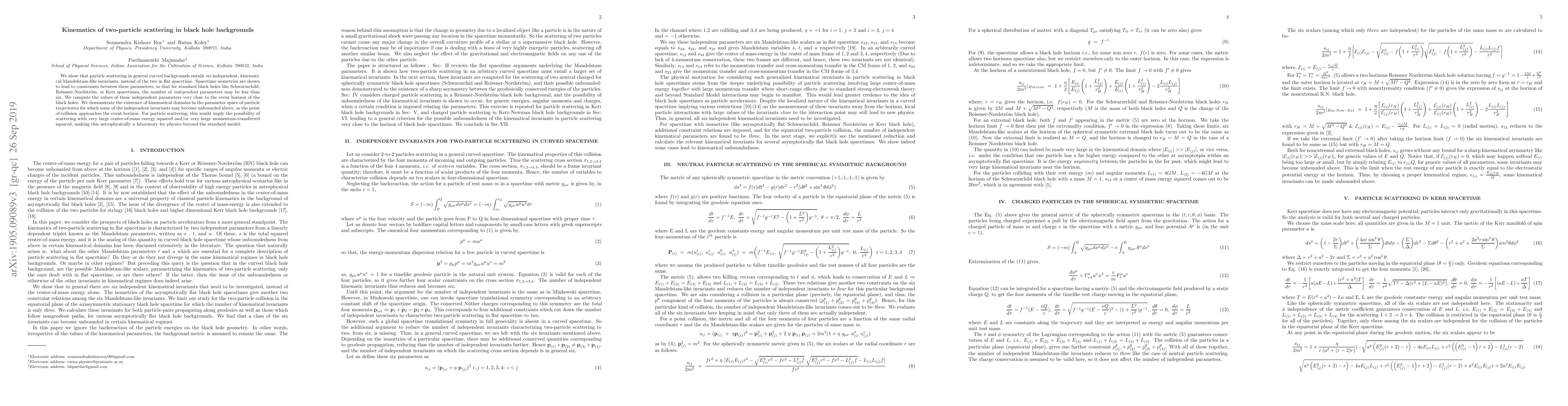 Thumbnail for Kinematics of Two-particle Scattering in Black Hole Backgrounds