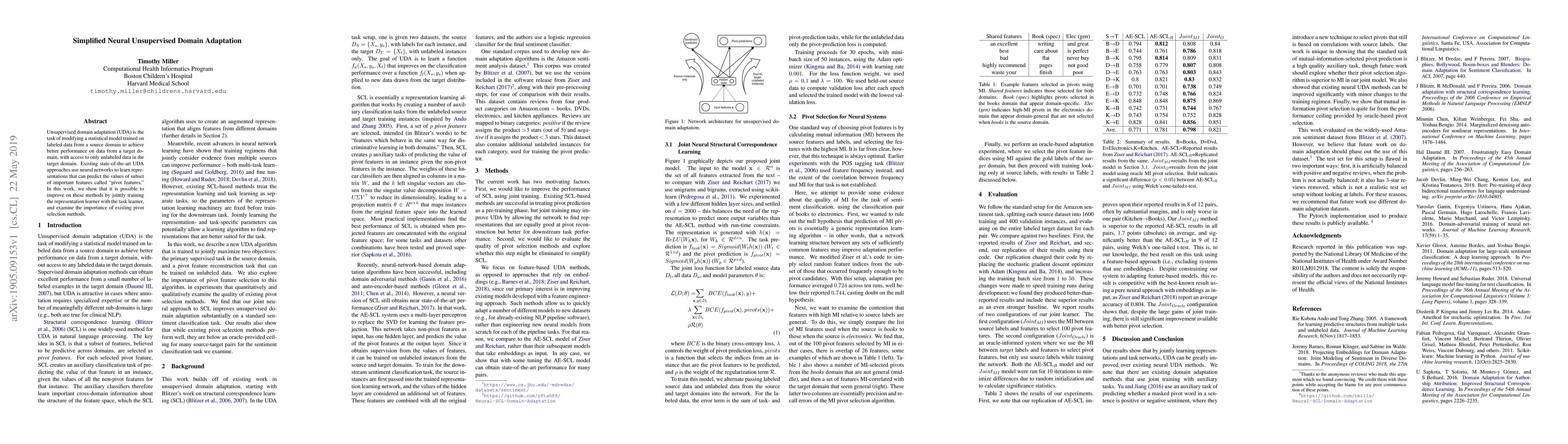 Thumbnail for Simplified Neural Unsupervised Domain Adaptation
