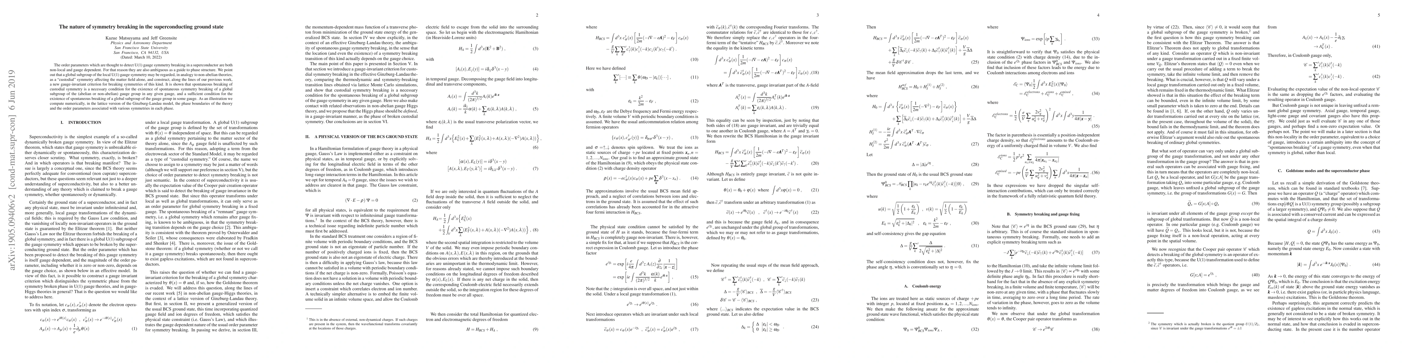Thumbnail for The nature of symmetry breaking in the superconducting ground state