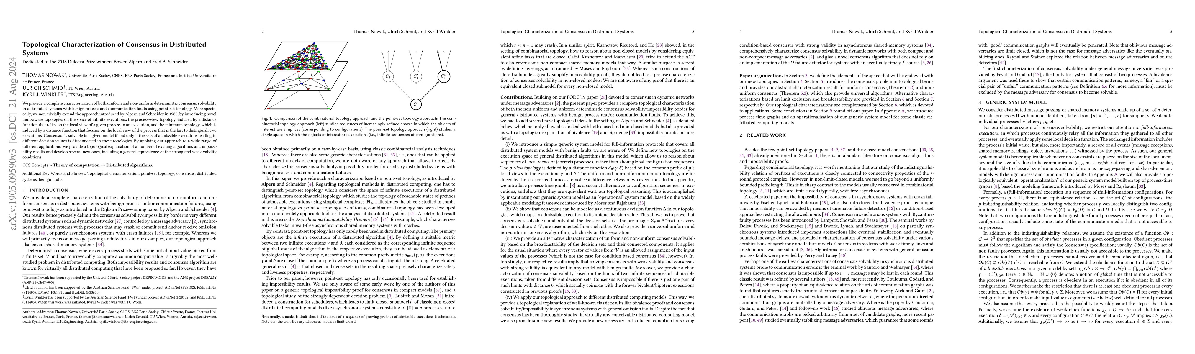 Thumbnail for Topological Characterization of Consensus in Distributed Systems
