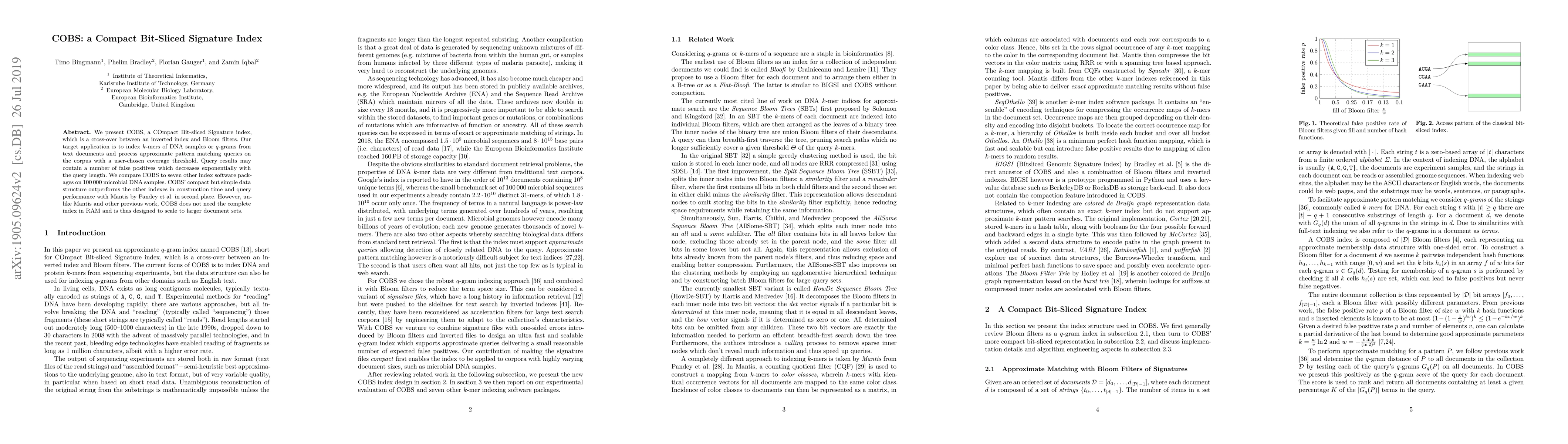 Thumbnail for COBS: a Compact Bit-Sliced Signature Index