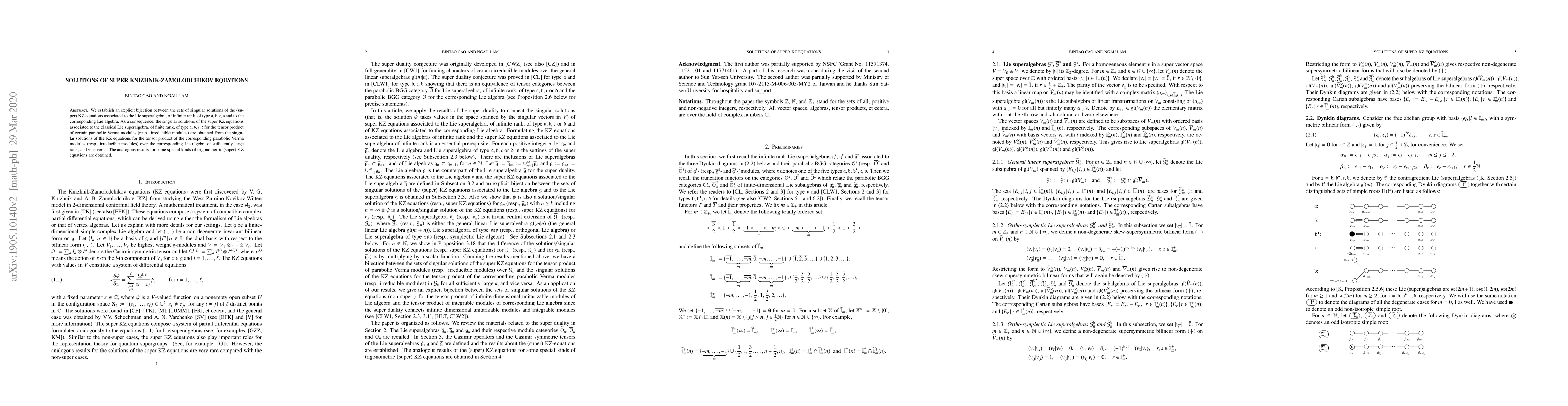 Thumbnail for Solutions of super Knizhnik-Zamolodchikov equations