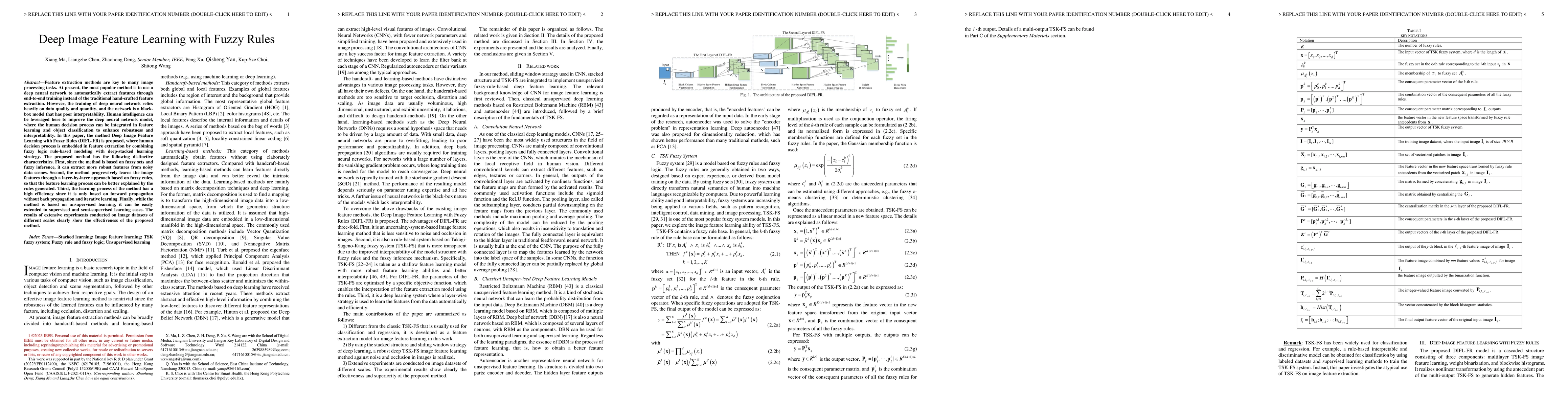 Thumbnail for Deep Image Feature Learning with Fuzzy Rules