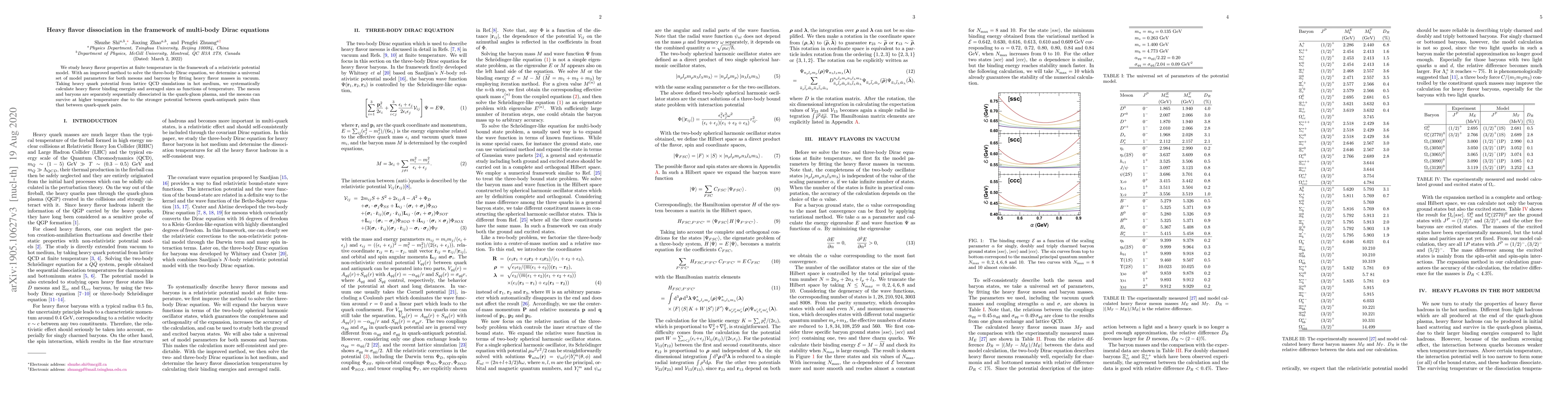 Thumbnail for Heavy flavor dissociation in the framework of multi-body Dirac equations