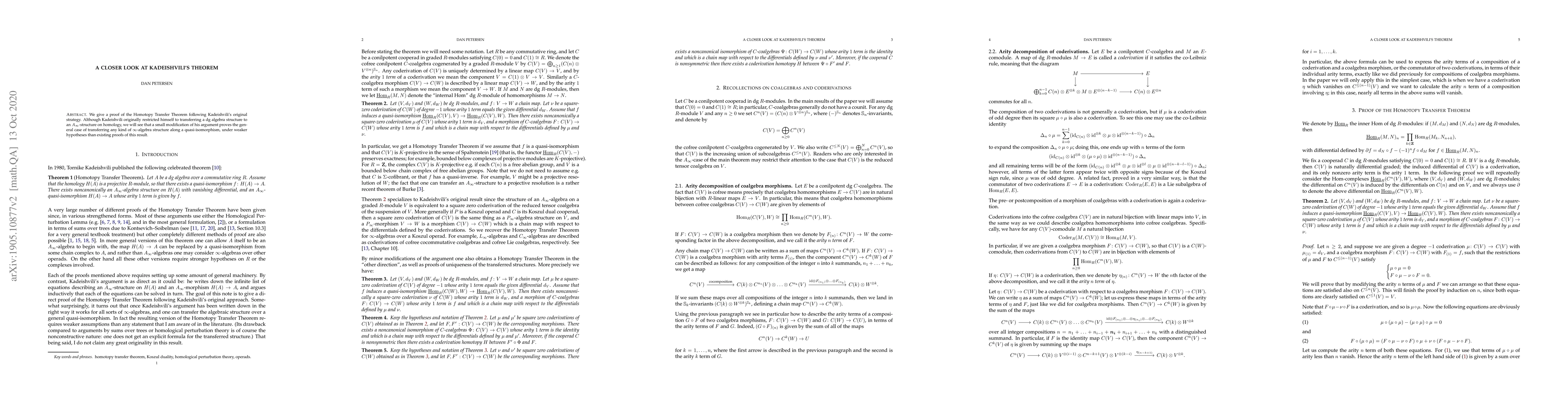 Thumbnail for A closer look at Kadeishvili's theorem