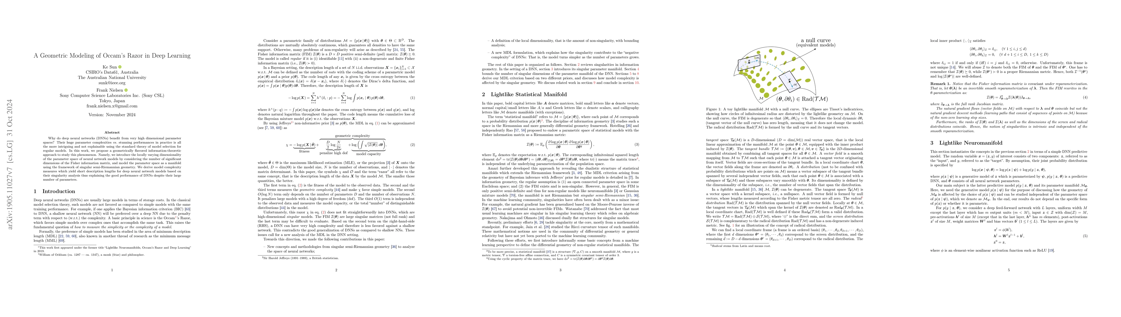 Thumbnail for A Geometric Modeling of Occam's Razor in Deep Learning