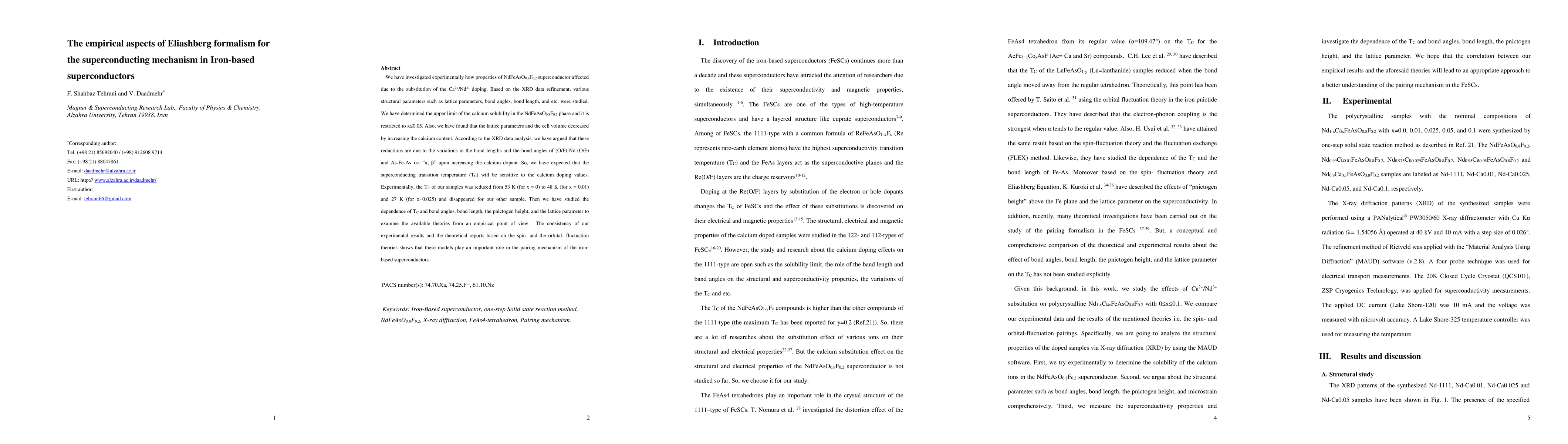 Thumbnail for The empirical aspects of Eliashberg formalism for the superconducting
  mechanism in Iron-based superconductors