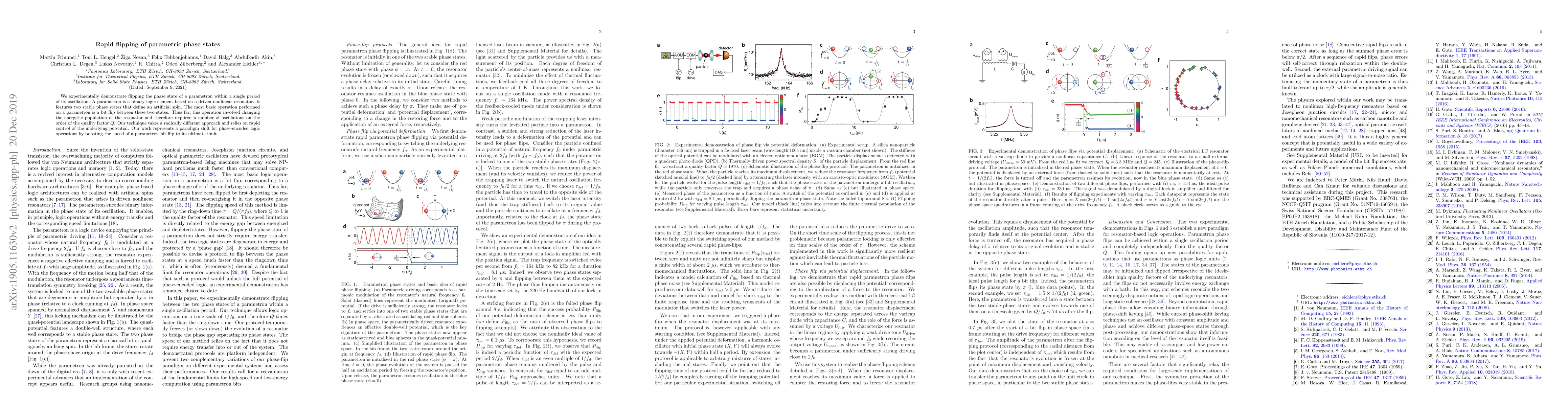 Thumbnail for Rapid flipping of parametric phase states