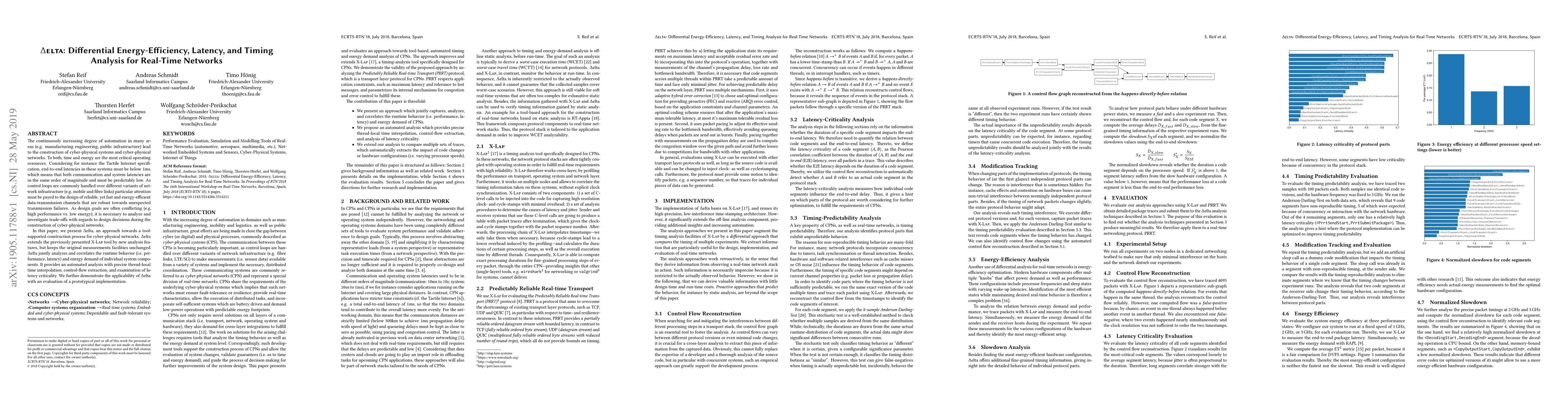 Thumbnail for $\Delta$elta: Differential Energy-Efficiency, Latency, and Timing
  Analysis for Real-Time Networks