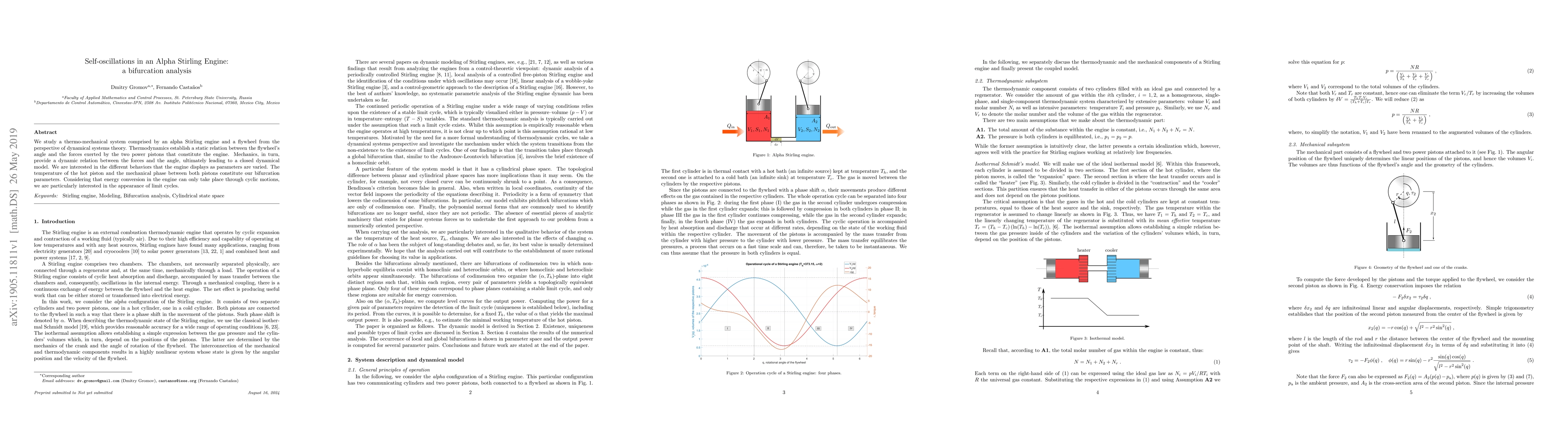 Thumbnail for Self-oscillations in an Alpha Stirling Engine: a bifurcation analysis