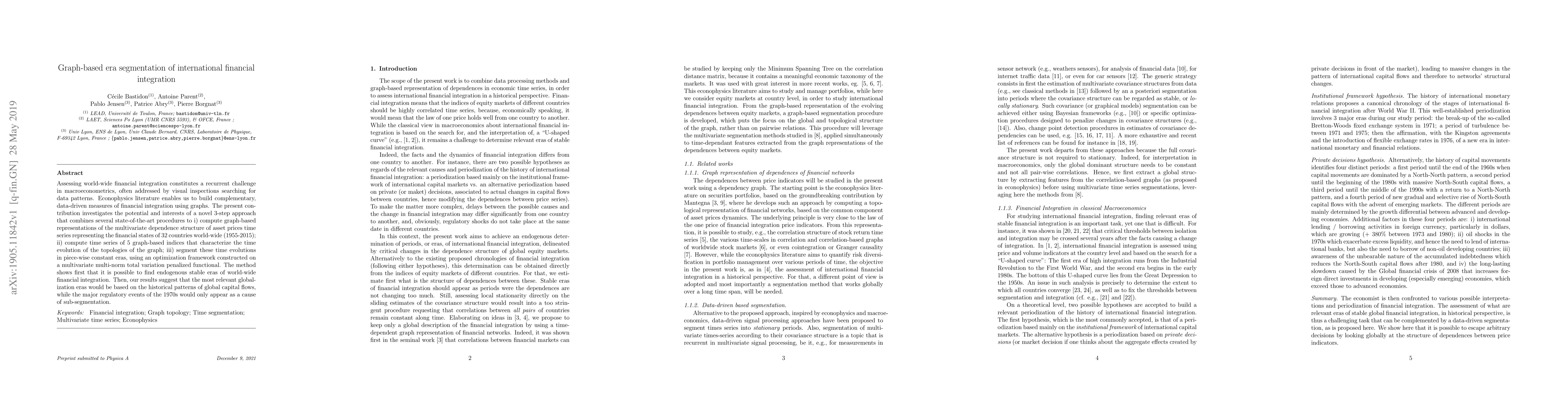 Thumbnail for Graph-based era segmentation of international financial integration