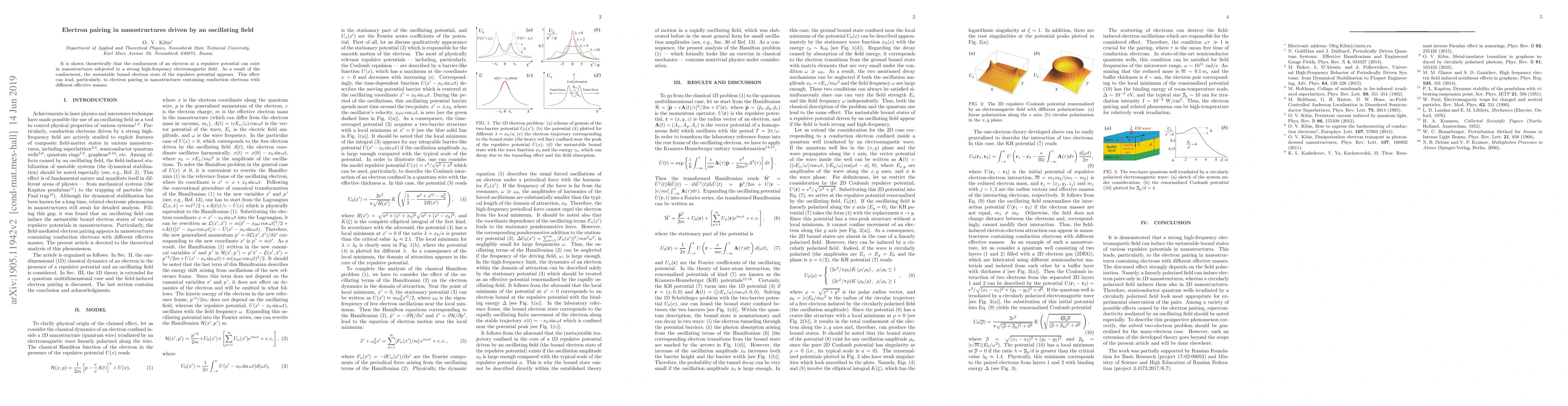 Thumbnail for Electron pairing in nanostructures driven by an oscillating field