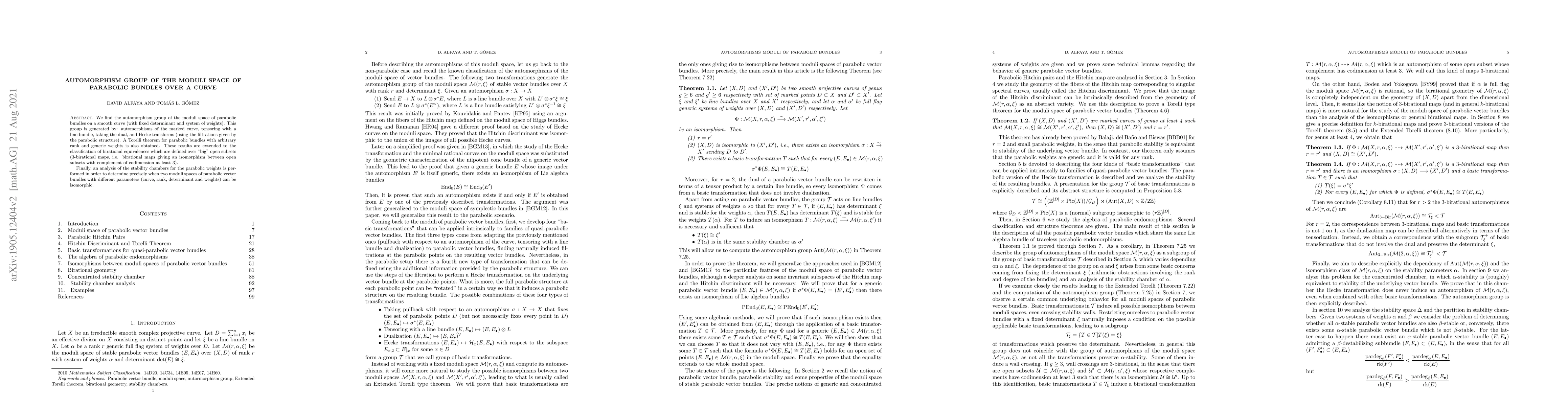 Thumbnail for Automorphism group of the moduli space of parabolic bundles over a curve