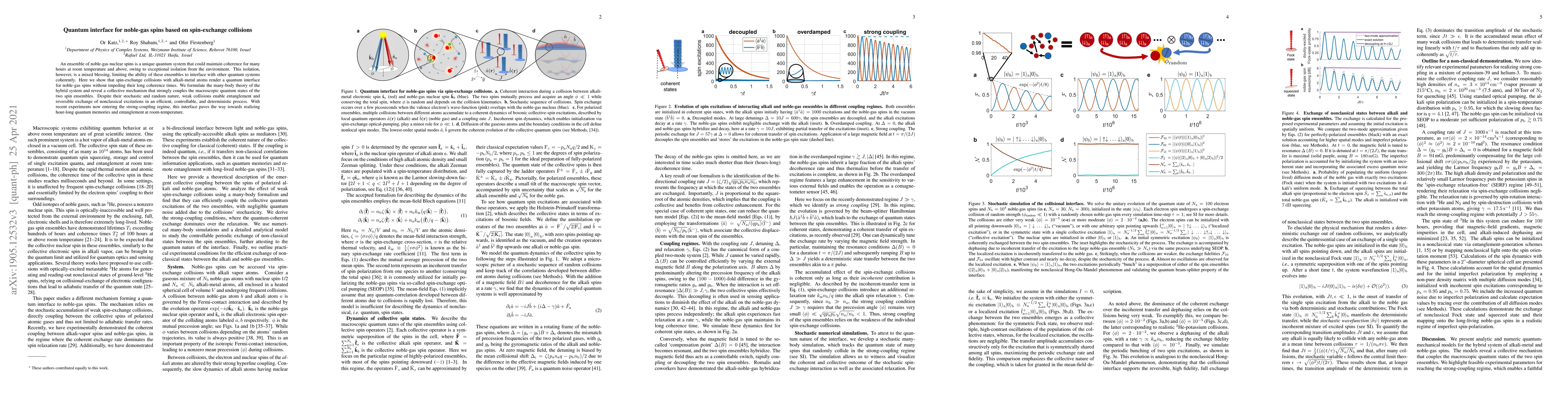 Thumbnail for Quantum interface for noble-gas spins based on spin-exchange collisions