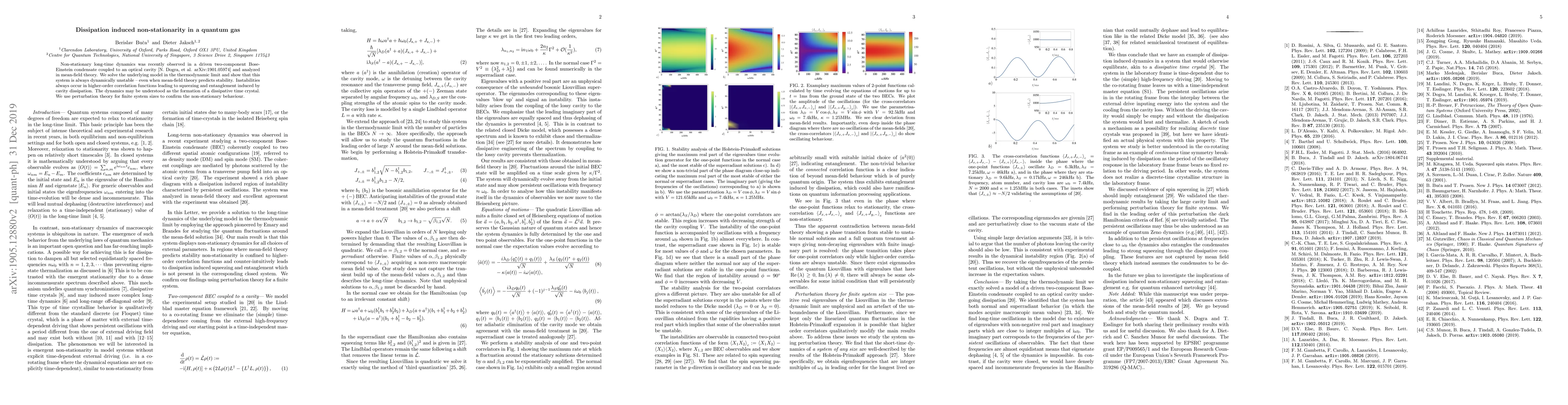 Thumbnail for Dissipation Induced Nonstationarity in a Quantum Gas