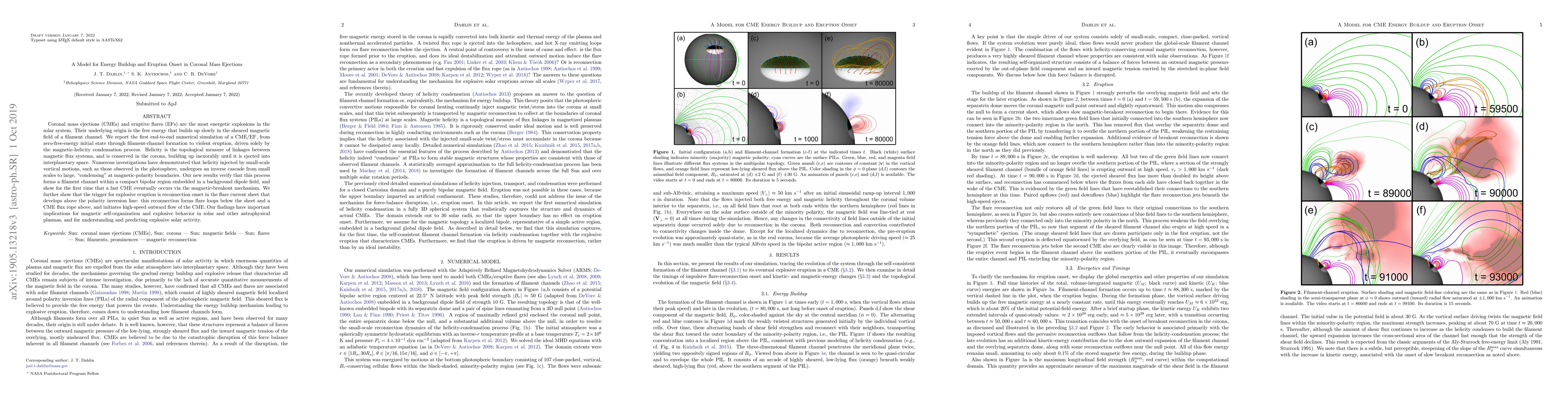 Thumbnail for A Model for Energy Buildup and Eruption Onset in Coronal Mass Ejections
