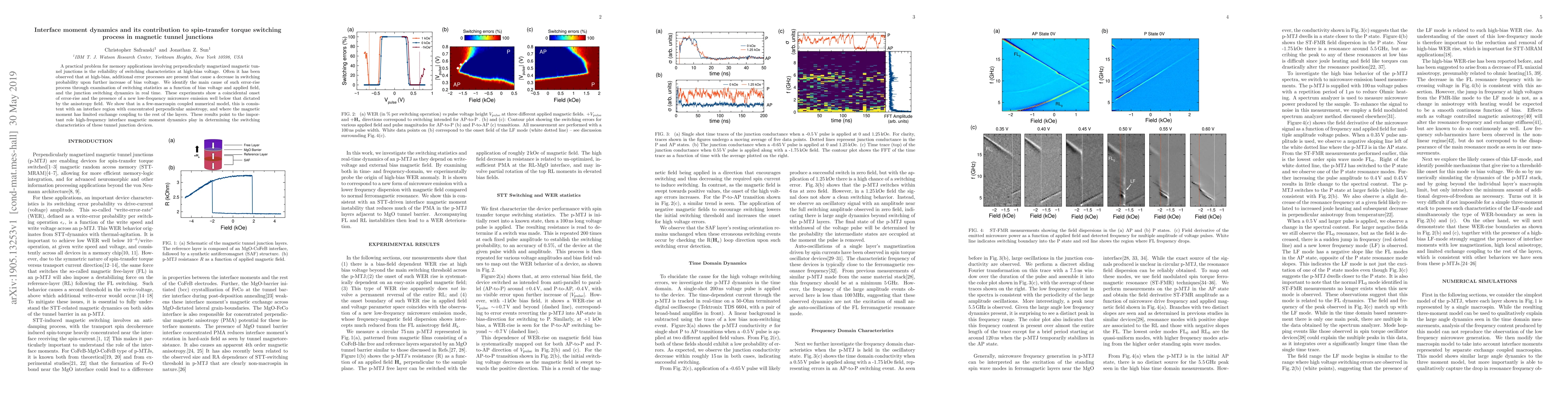 Thumbnail for Interface moment dynamics and its contribution to spin-transfer torque
  switching process in magnetic tunnel junctions