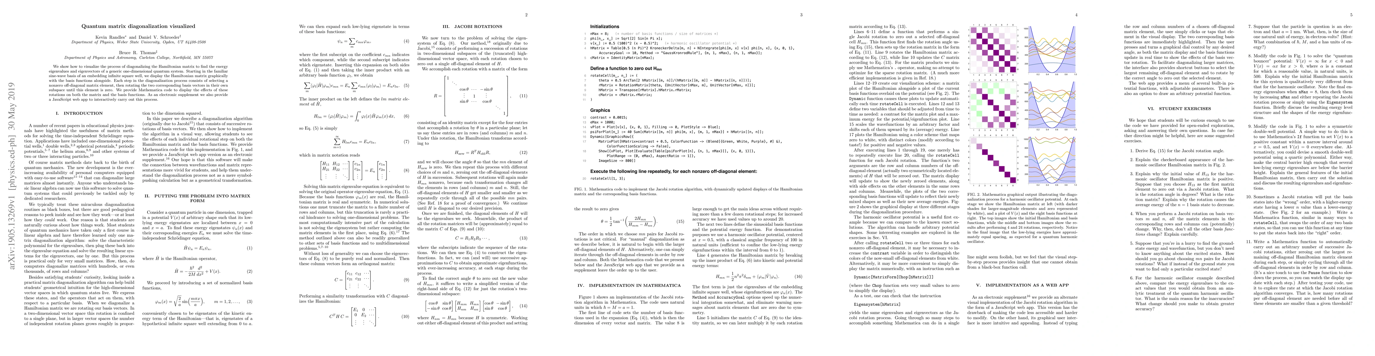 Thumbnail for Quantum matrix diagonalization visualized