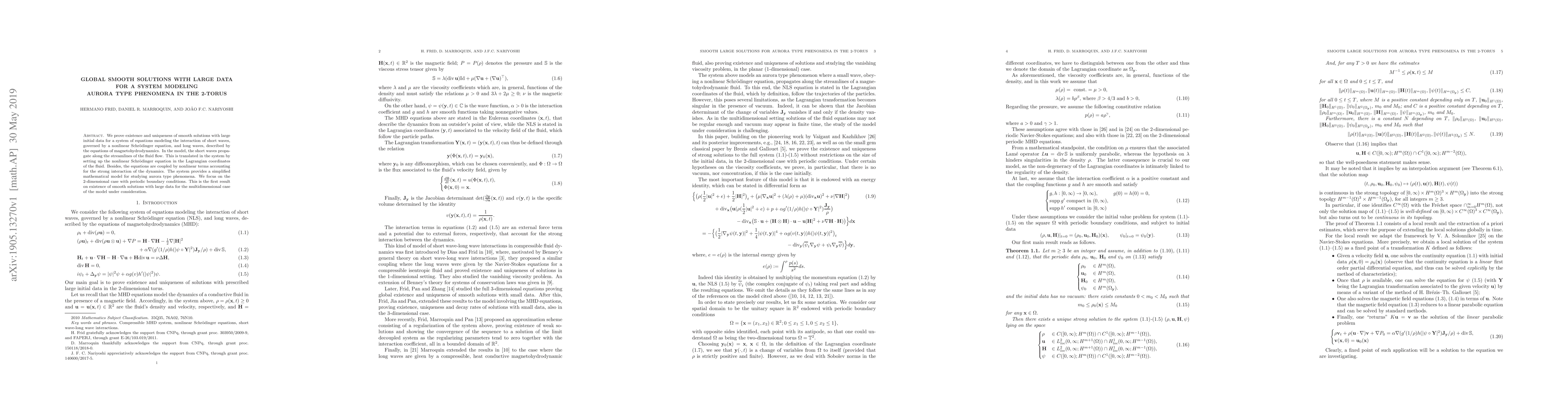 Thumbnail for Global smooth solutions with large data for a system modeling aurora
  type phenomena in the 2-torus