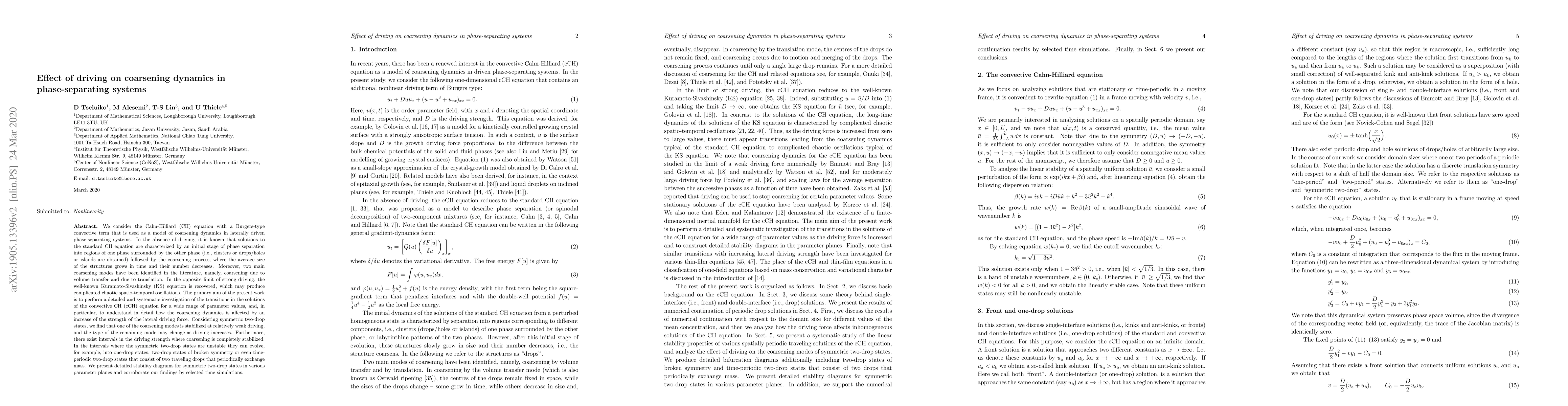 Thumbnail for Effect of driving on coarsening dynamics in phase-separating systems