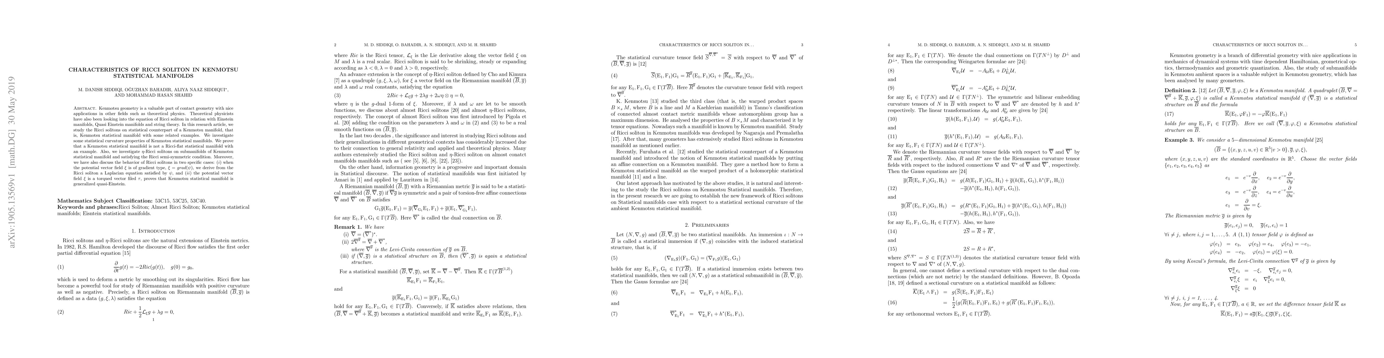 Thumbnail for Solitonic aspects of submanifolds in Kenmotsu statistical manifolds