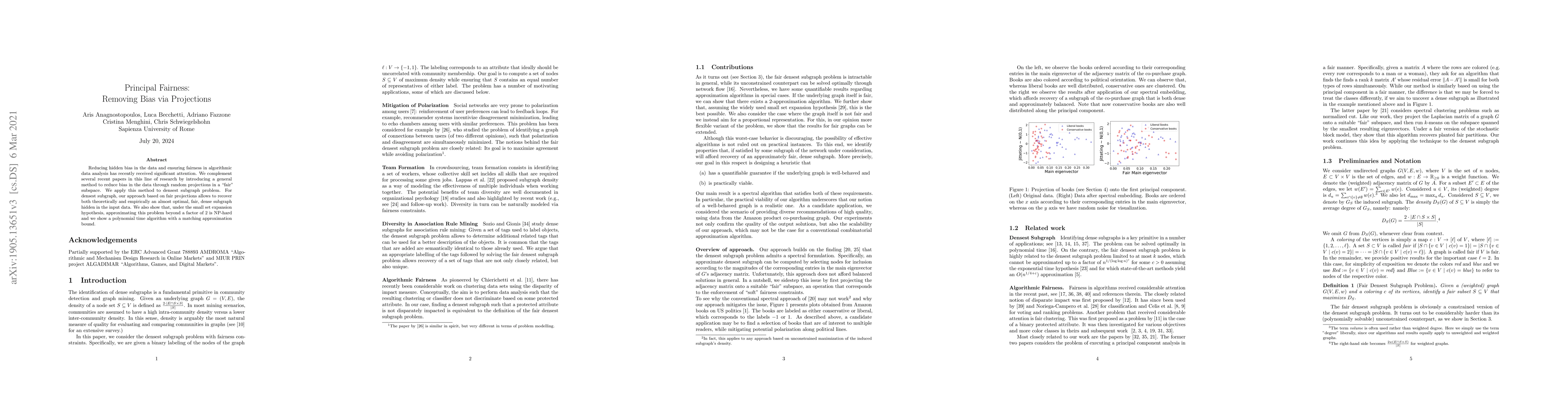 Thumbnail for Principal Fairness: Removing Bias via Projections