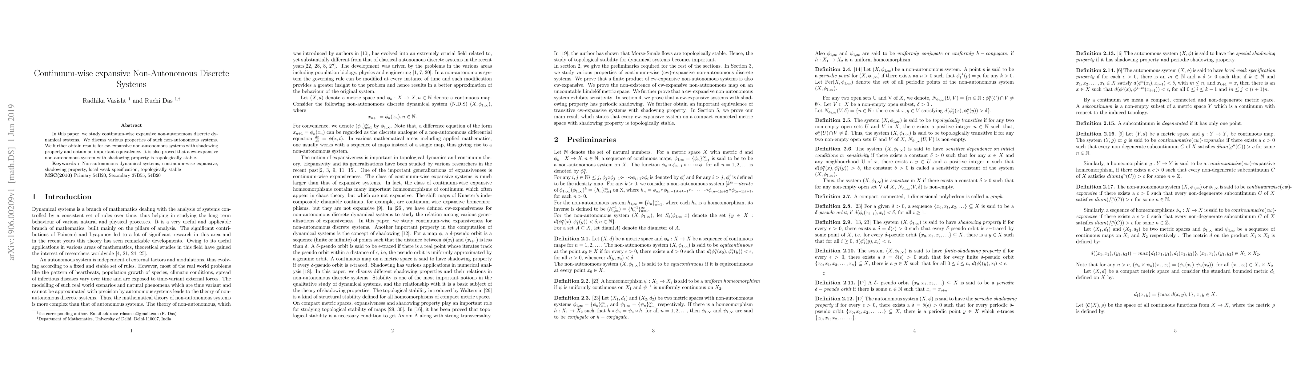 Thumbnail for Continuum-wise expansive Non-Autonomous Discrete Systems