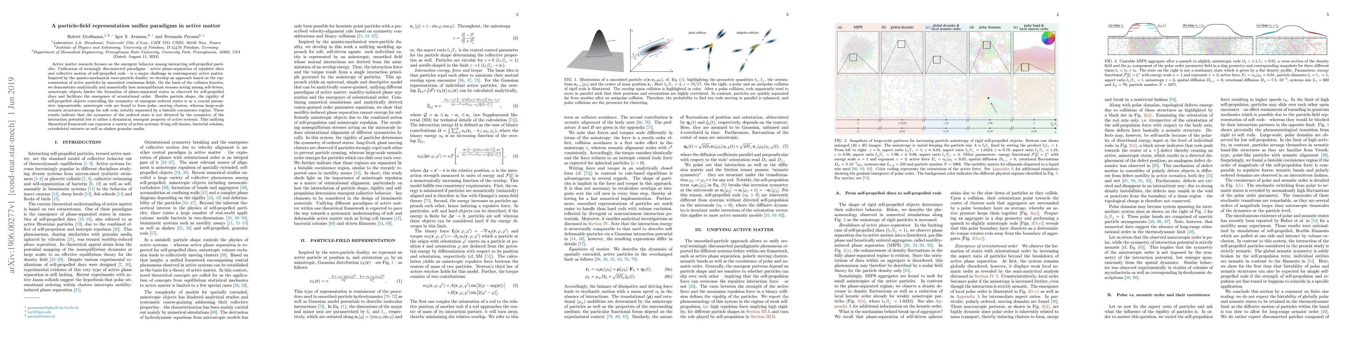 Thumbnail for A particle-field representation unifies paradigms in active matter