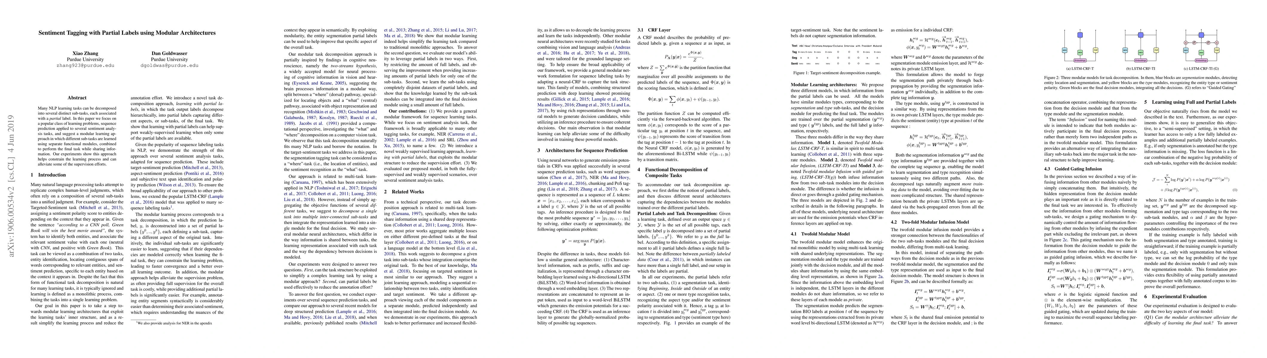 Thumbnail for Sentiment Tagging with Partial Labels using Modular Architectures