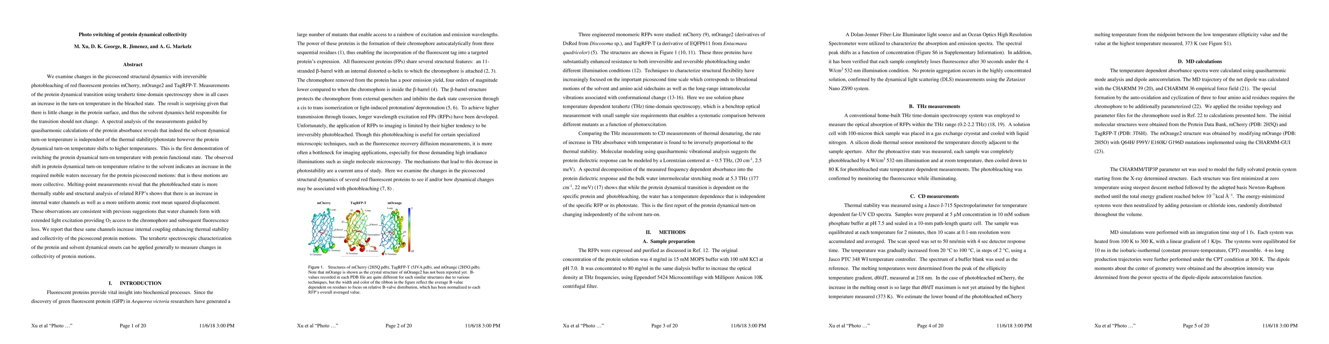 Thumbnail for Photo Switching of Protein Dynamical Collectivity
