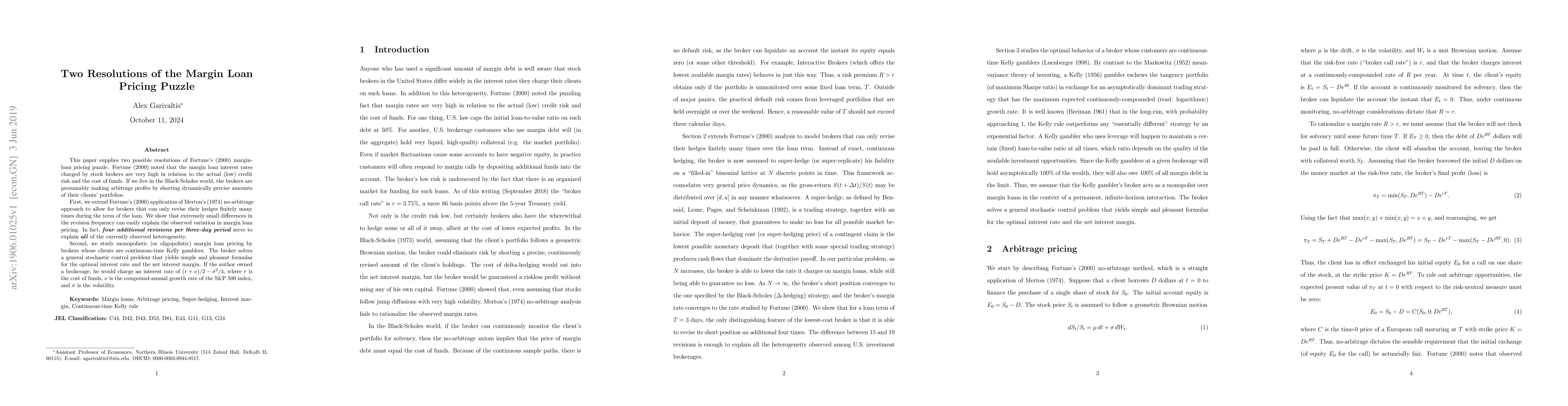 Thumbnail for Two Resolutions of the Margin Loan Pricing Puzzle