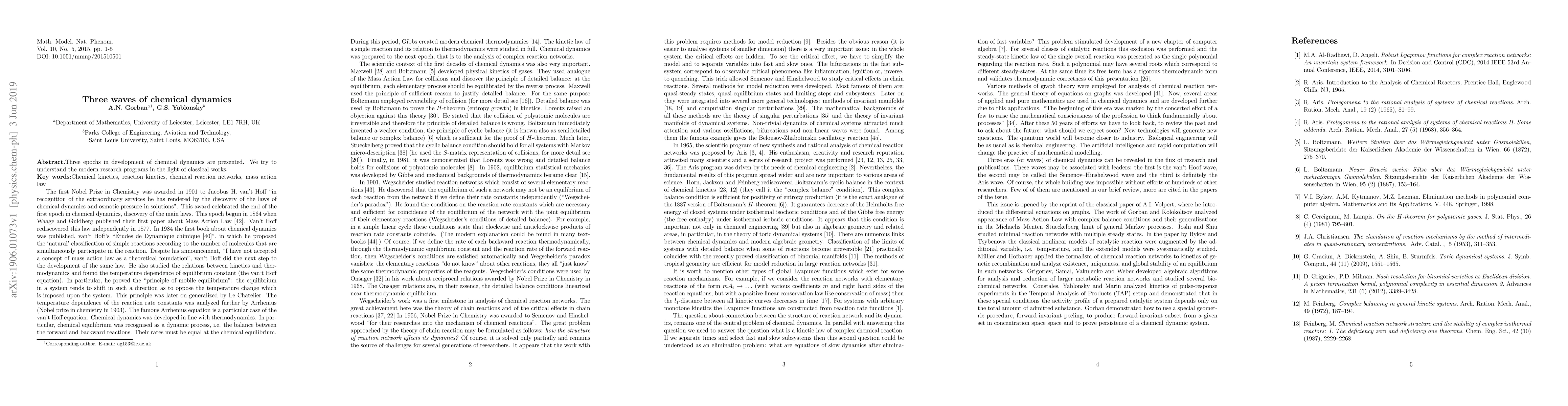 Thumbnail for Three waves of chemical dynamics