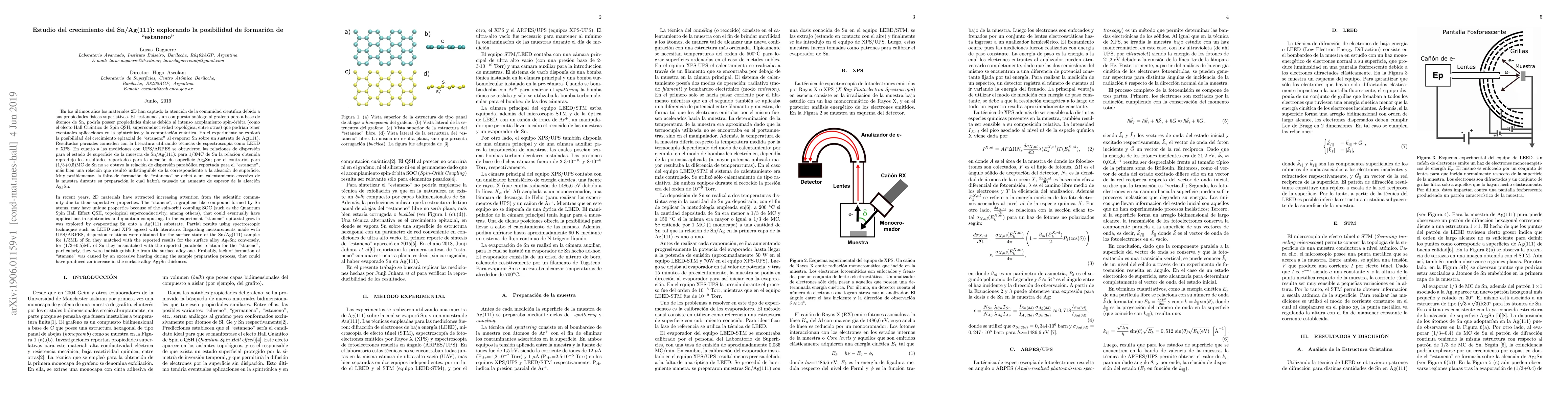 Thumbnail for Estudio del crecimiento del Sn/Ag(111): explorando la posibilidad de
  formacion de estaneno