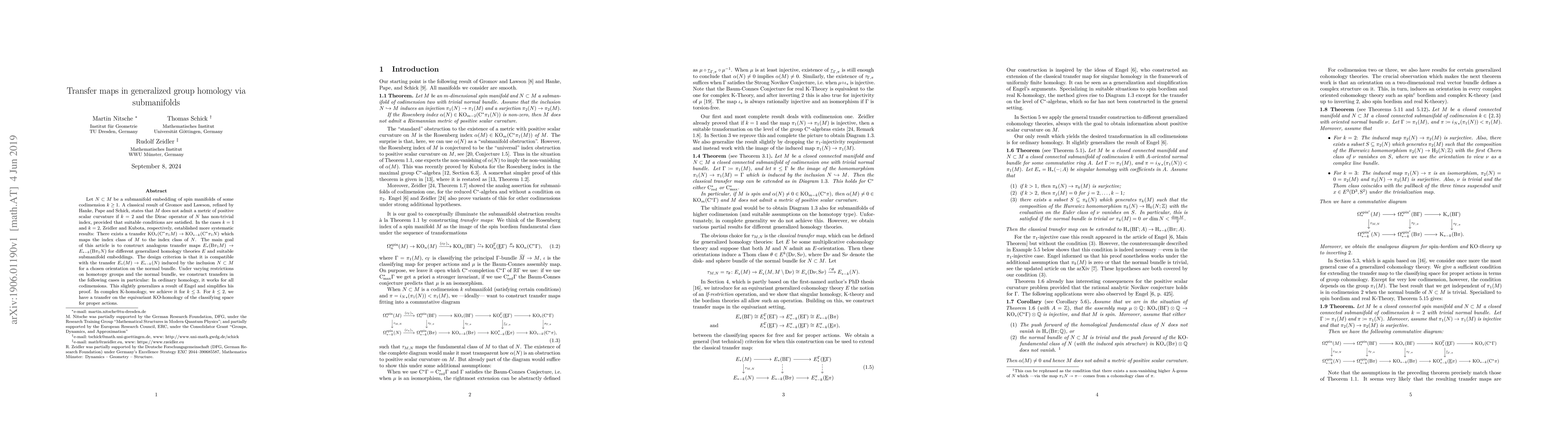 Thumbnail for Transfer maps in generalized group homology via submanifolds