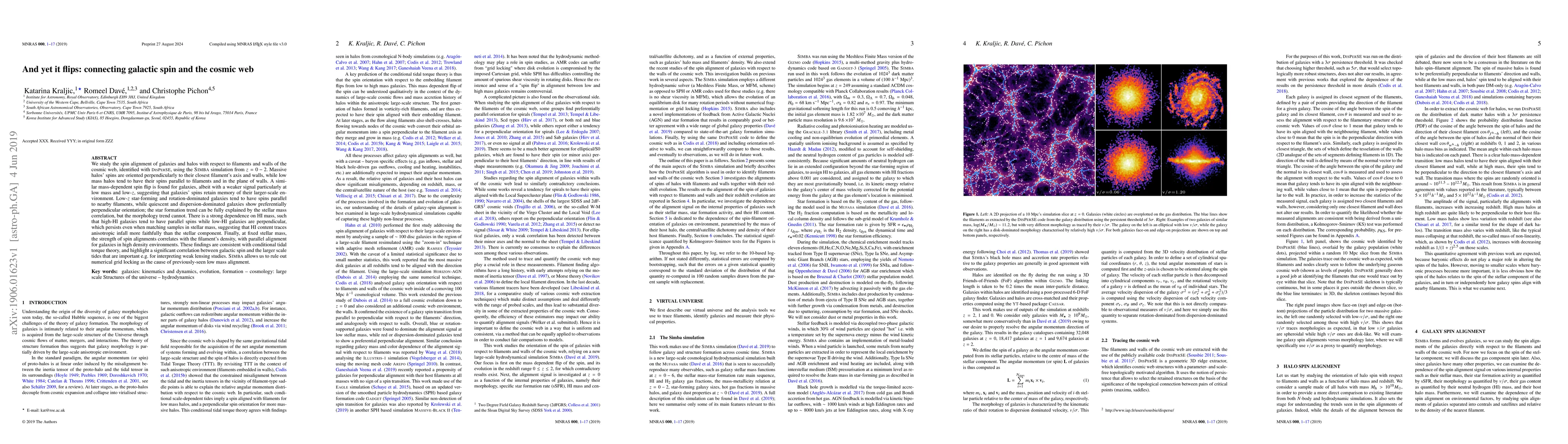 Thumbnail for And yet it flips: connecting galactic spin and the cosmic web