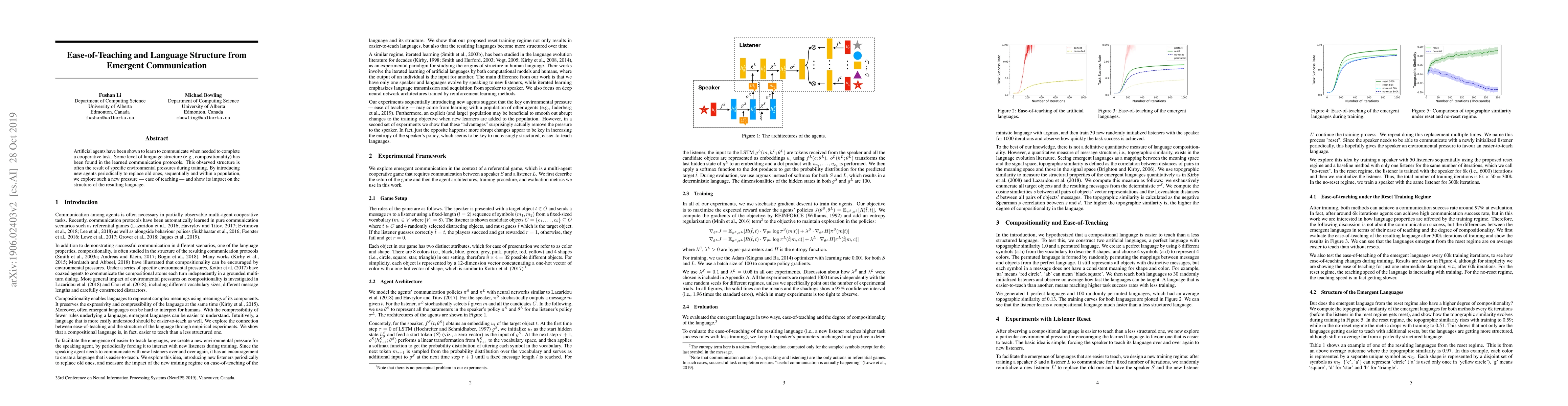 Thumbnail for Ease-of-Teaching and Language Structure from Emergent Communication