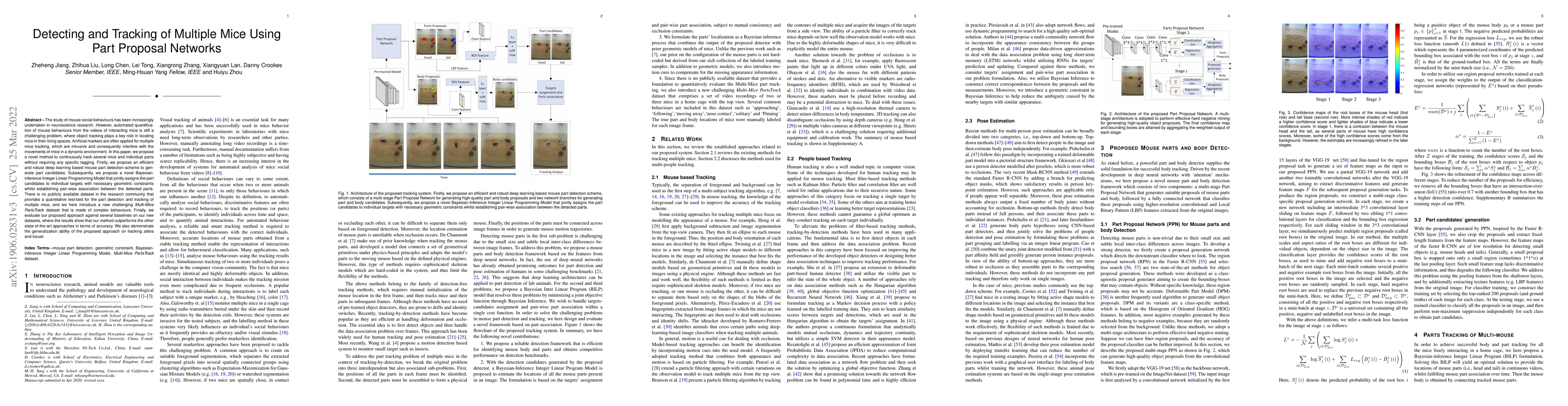 Thumbnail for Detection and Tracking of Multiple Mice Using Part Proposal Networks