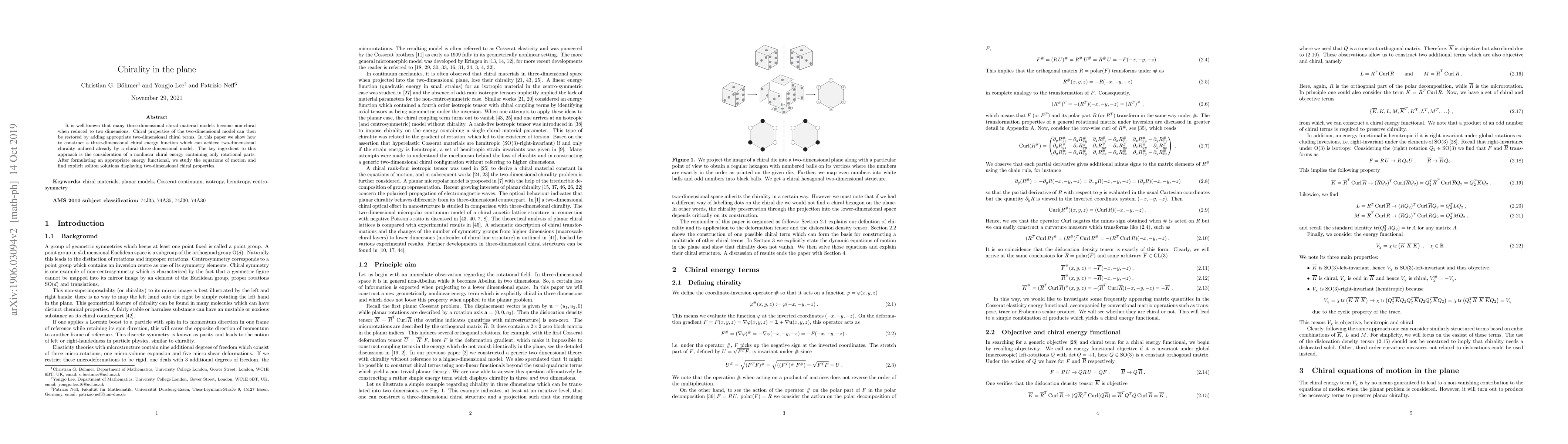 Thumbnail for Chirality in the plane