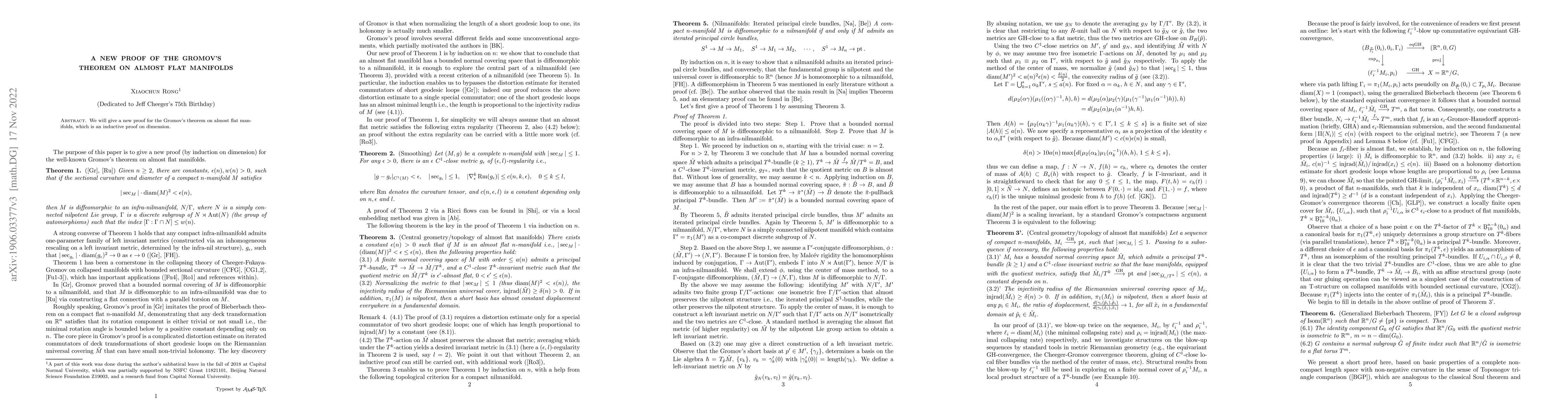 Thumbnail for A New Proof of the Gromov's Theorem on Almost Flat Manifolds