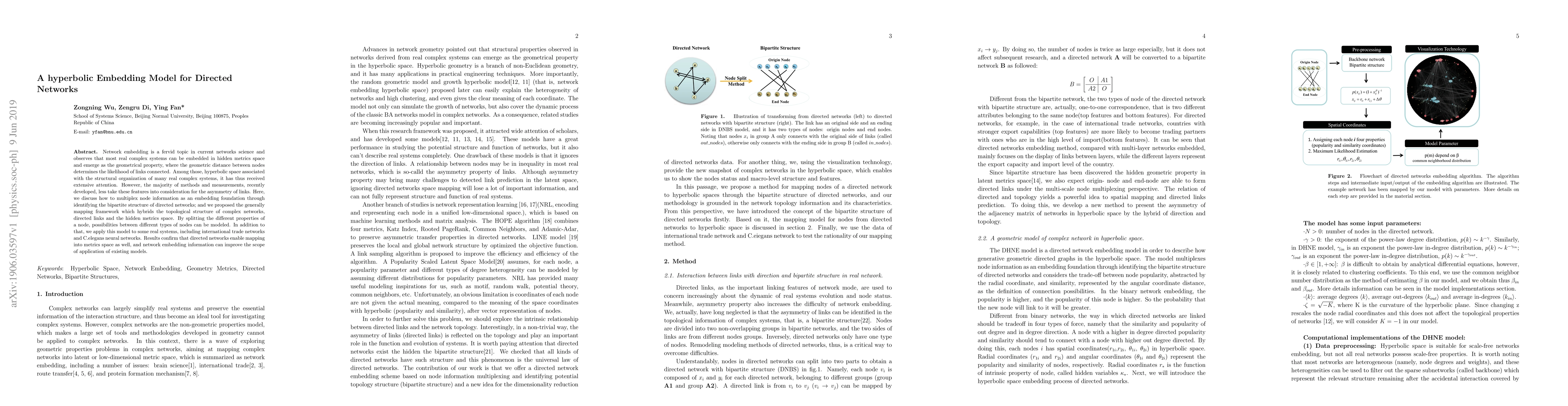 Thumbnail for A hyperbolic Embedding Model for Directed Networks