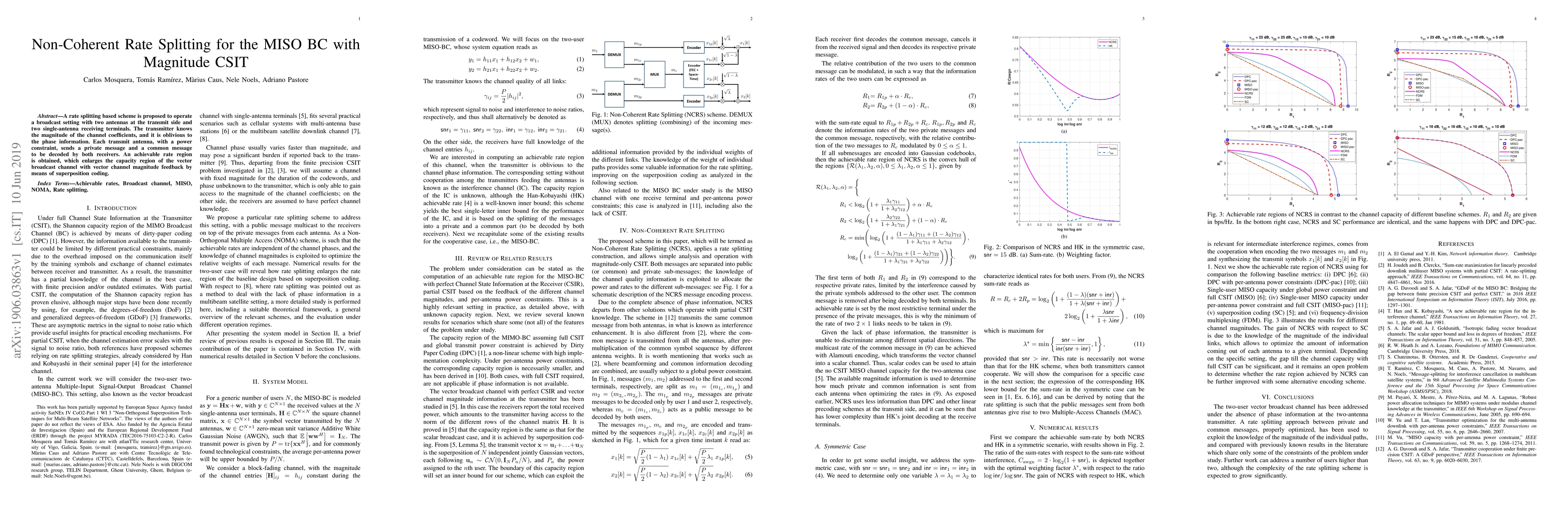 Thumbnail for Non-Coherent Rate Splitting for the MISO BC with Magnitude CSIT