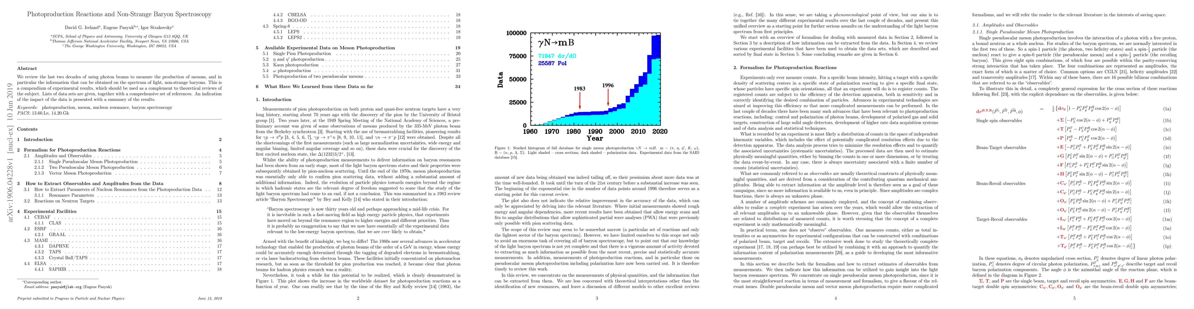 Thumbnail for Photoproduction Reactions and Non-Strange Baryon Spectroscopy