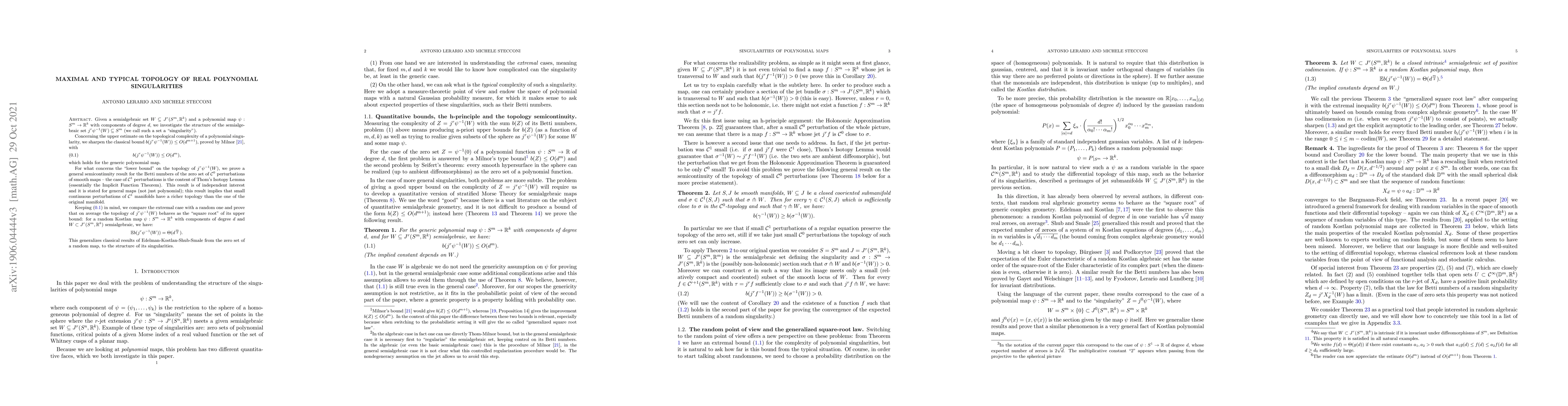 Thumbnail for Maximal and Typical Topology of Real Polynomial Singularities