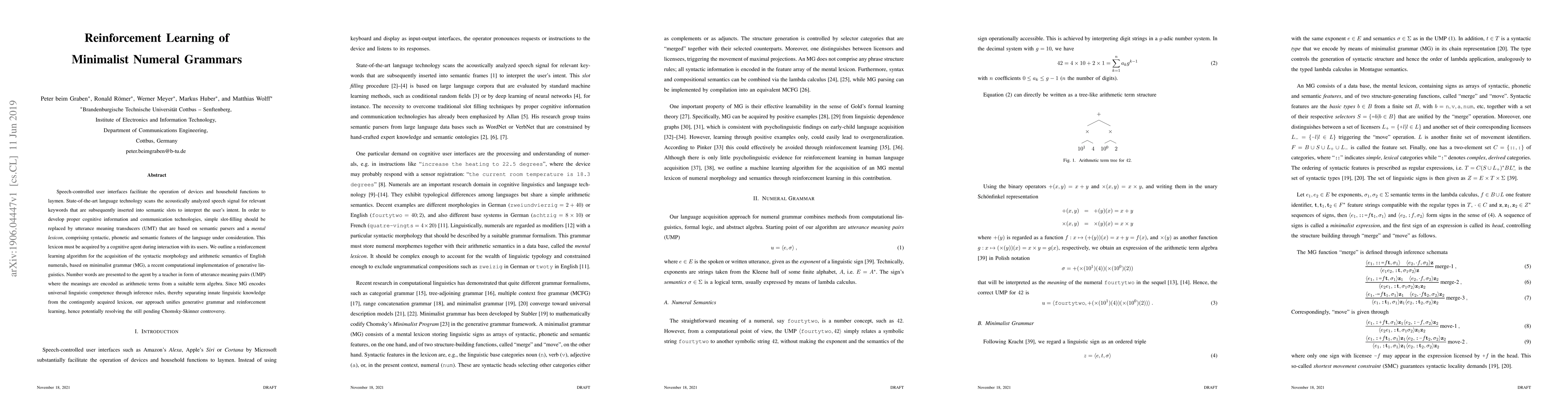 Thumbnail for Reinforcement Learning of Minimalist Numeral Grammars