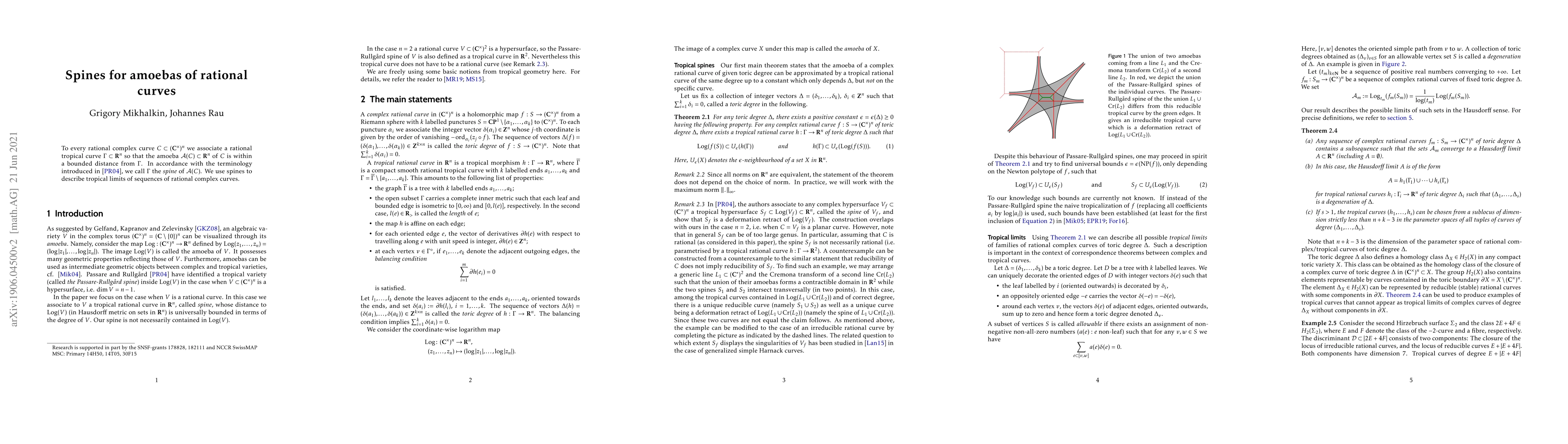 Thumbnail for Spines for amoebas of rational curves